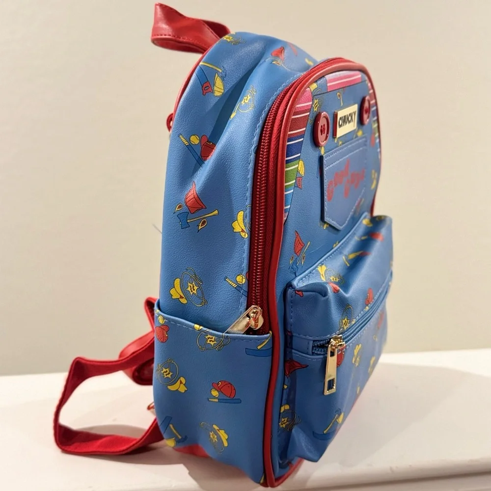 Chucky 'Good Guys' Mini Backpack and Mini Lunchbox Keychain . Pack of 2